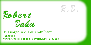 robert daku business card